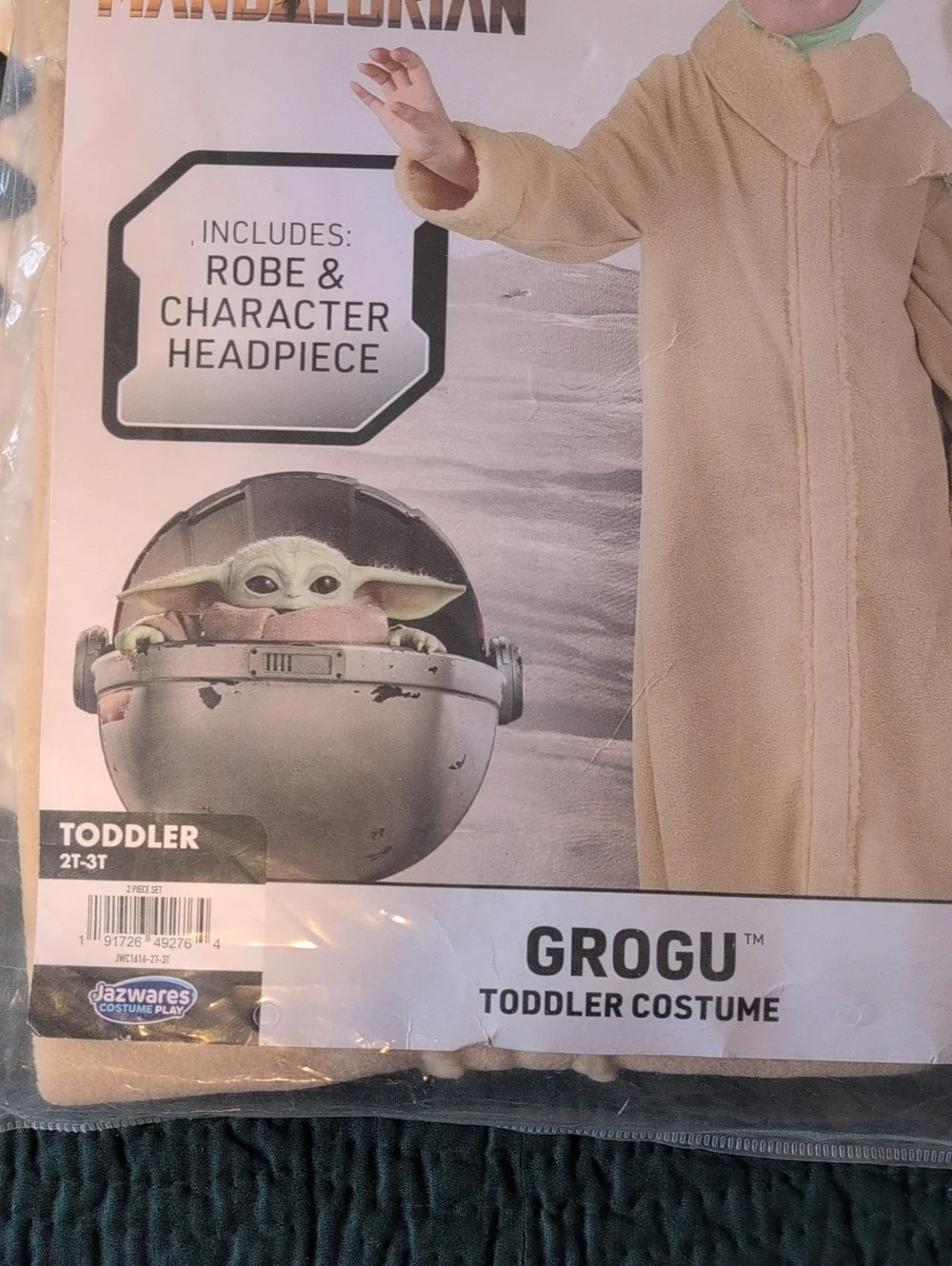 New Official Star Wars Grogu costume ( 2T-3T)